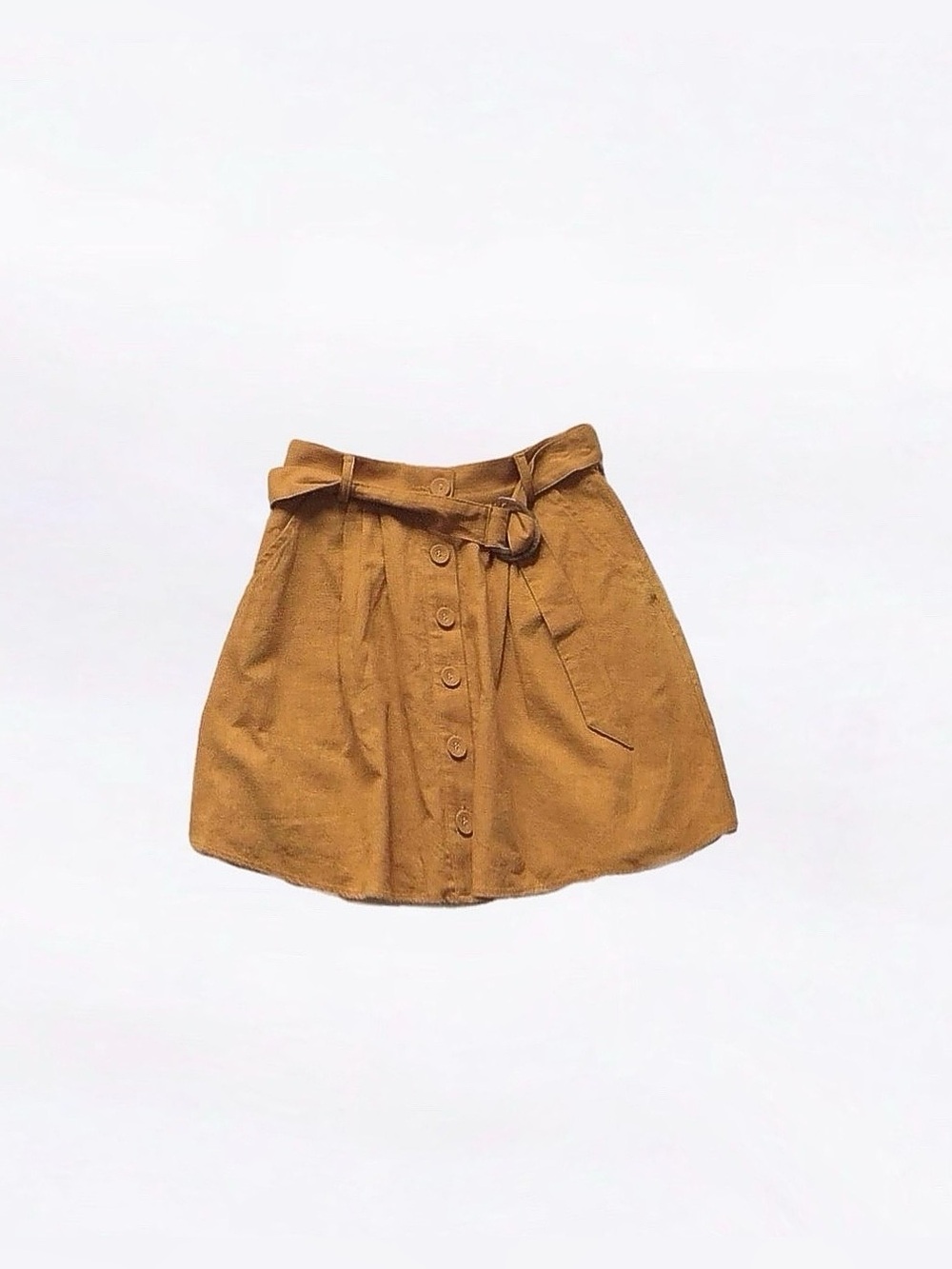 auguste ⋆ button down belted skirt